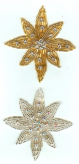 1199 Austrian Crystal Iron on Rhinestone Applique 3x3.5"